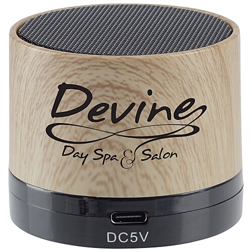 Allegro Wood Grain Bluetooth Speaker Main Image