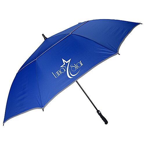 Reflective Auto Open Golf Umbrella - 64 inches Arc Main Image