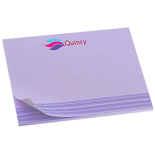 Souvenir Designer Sticky Note - 3" x 4" - Stripes - 25 Sheet - 24 hr Main Image