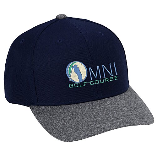 Yupoong Curved Visor Snapback Cap Main Image