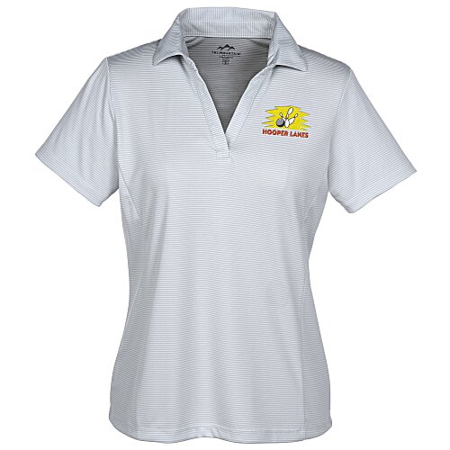 Micro Striped Performance Polo - Ladies' Main Image