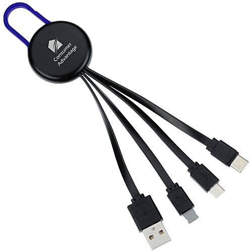Ryder Charging Cable - Black - Light-Up Logo Main Image