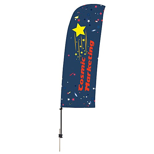 Outdoor Value Blade Sail Sign - 7 1/2 feet - One Sided Main Image