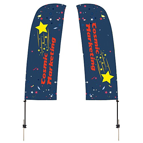 Outdoor Value Blade Sail Sign - 7 1/2 feet - Two Sided Main Image