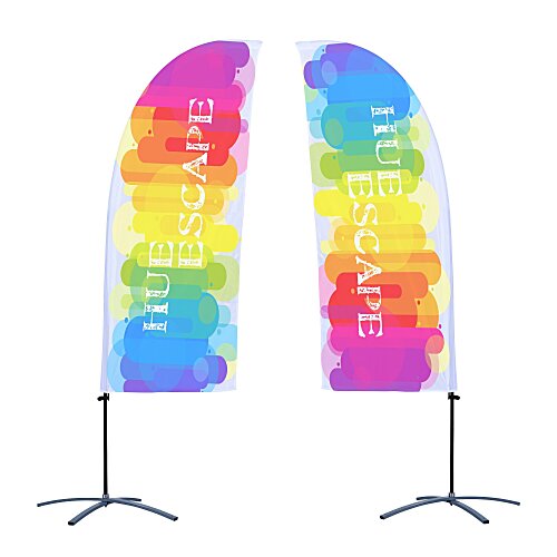 Indoor Value Blade Sail Sign - 7 1/2 feet - Two Sided Main Image