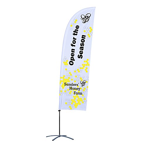 Indoor Value Blade Sail Sign - 10 1/2 feet - One Sided Main Image