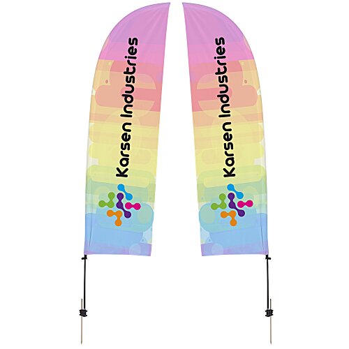 Outdoor Value Blade Sail Sign - 10 1/2 feet - Two Sided Main Image