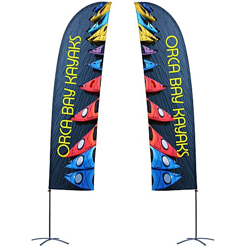 Indoor Value Blade Sail Sign - 15 feet - Two Sided Main Image