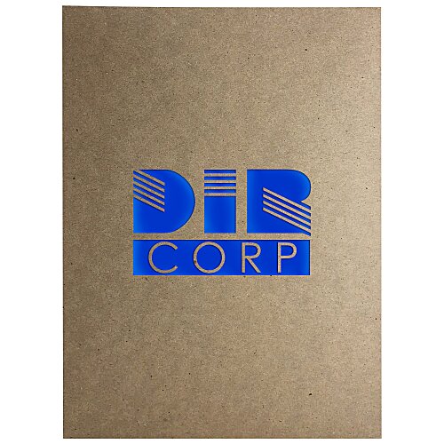 Recycled Kraft Two-Pocket Presentation Paper Folder Main Image