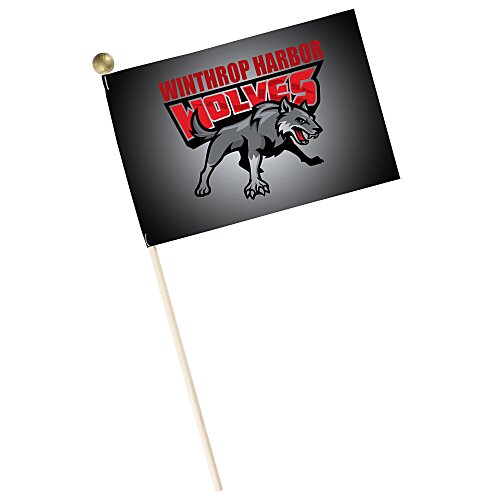 Team Spirit Stick Flag - 4" x 6" Main Image