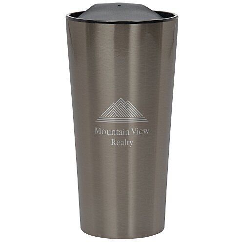 Customized Fashion Metallic Travel Mug - 16 oz - Laser Engraved Main Image
