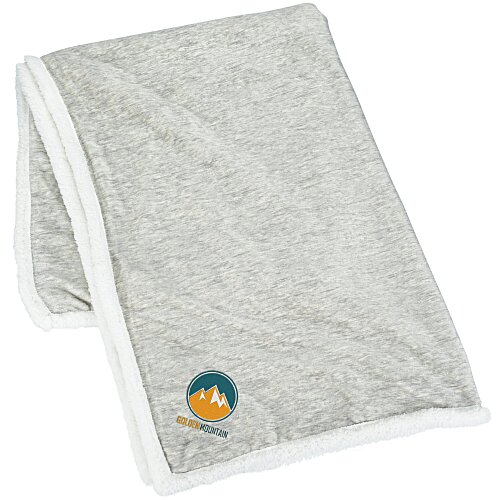 Heathered Sherpa Blanket Main Image