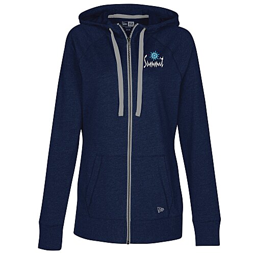 New Era Sueded Cotton Full-Zip Hoodie - Ladies' - Embroidered - 24 hr Main Image