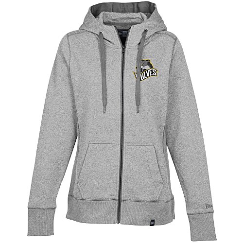 New Era French Terry Full-Zip Hoodie - Ladies' - Embroidered - 24 hr Main Image