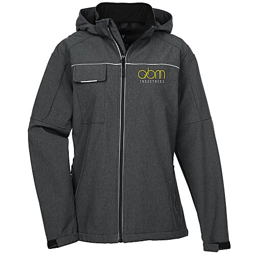 Forli Melange Reflective Accent Hooded Jacket - Ladies' Main Image