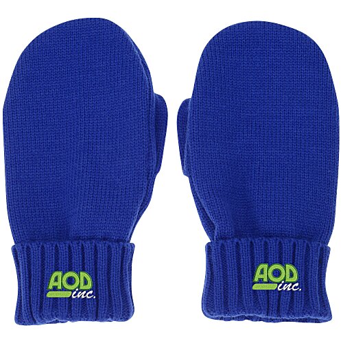 Rib Cuff Knit Mittens Main Image