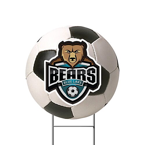 Sport Yard Sign - Soccer Ball - 24" x 24" Main Image