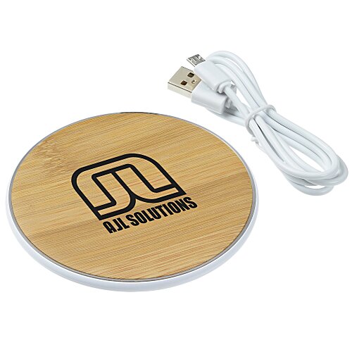 Natural Wood Grain Wireless Charger Main Image
