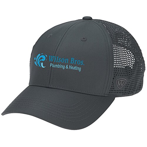 J. America Lasercut Mesh Back Trucker Cap Main Image