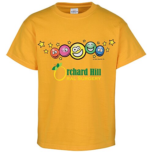 Super Kid T-Shirt - Youth - Full Color - Colors - Smiley Faces Main Image