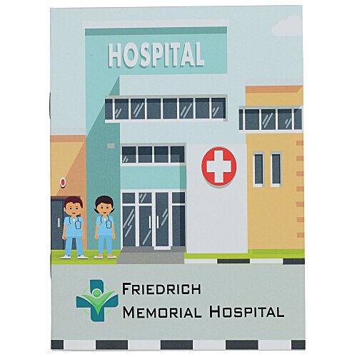 Kid's Reusable Sticker Activity Book - Hospital Main Image