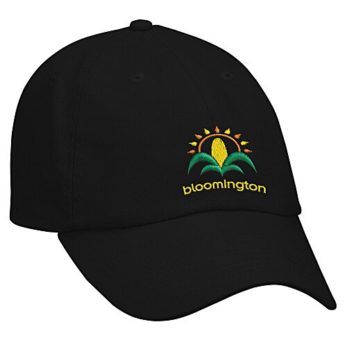 Cotton Washed Cap - Solid - Embroidered - 24 hr Main Image