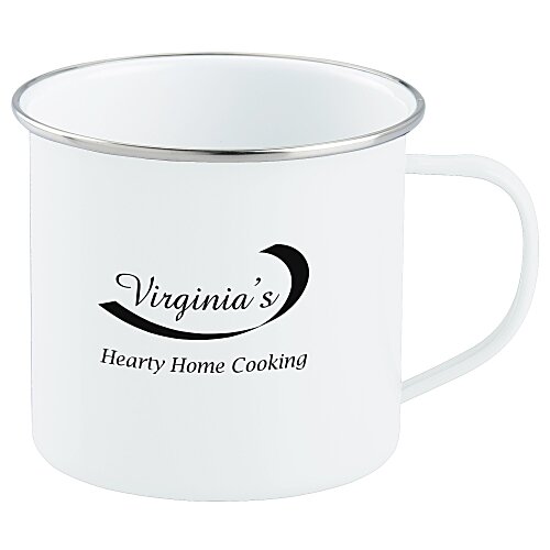 Enamel Metal Campfire Mug - 16 oz. - 24 hr Main Image