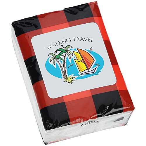 Small Tissue Packet - Plaid - 24 hr Main Image