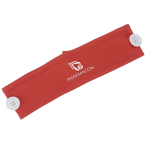 Active Cooling Headband with Face Mask Buttons Main Image