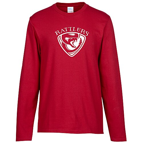 Ideal 6-oz Ring Spun Cotton LS T-Shirt Main Image