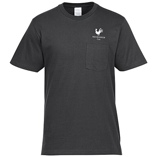 Ideal 6 oz. Ring Spun Pocket T-Shirt Main Image