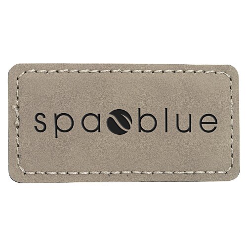 Leatherette Name Badge - Rectangle - 1-1/2 inches x 3 inches Main Image