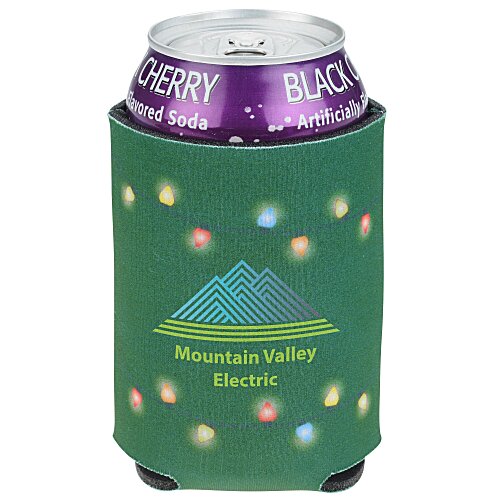 Koozie® Holiday Can Cooler - Merry & Bright Main Image