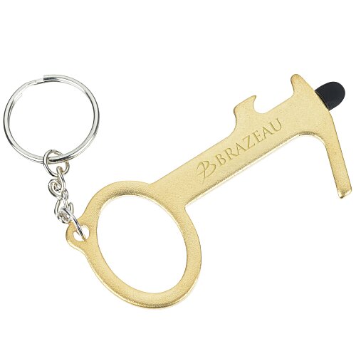 Touchless Bottle Opener with Stylus Keychain - 24 hr Main Image