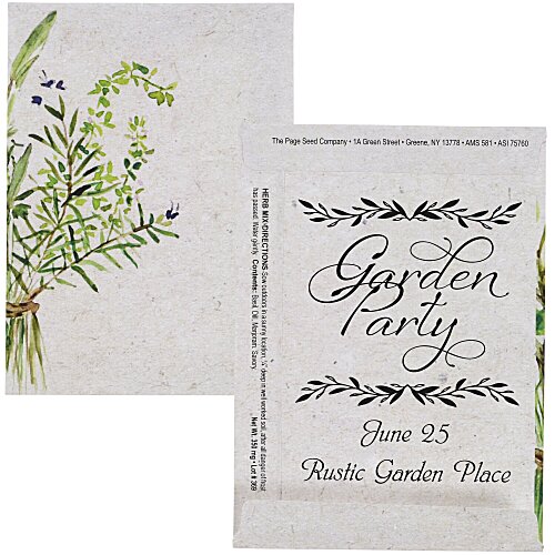 Watercolor Seed Packet - Herb Mix Main Image