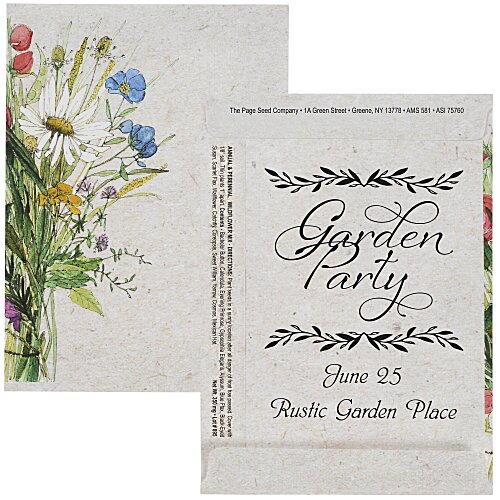 Watercolor Seed Packet - Wildflower Mix Main Image
