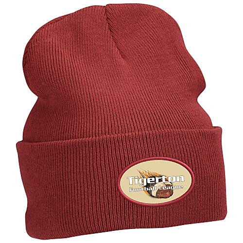 Big Cuff Knit Cap - Full Color Patch Main Image