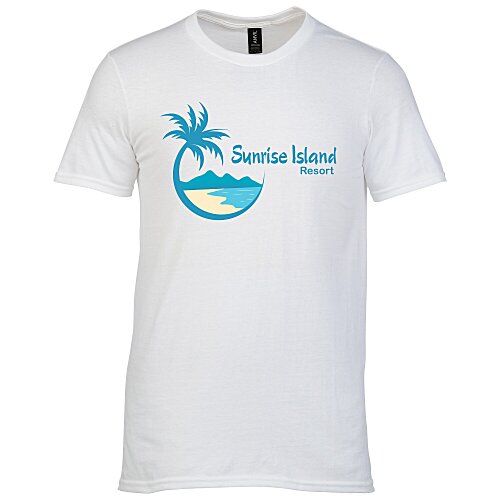 Gildan Lightweight T-Shirt - Men's - White - Full Color Main Image