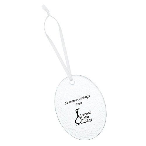 Hammered Glass Ornament - Oval Main Image