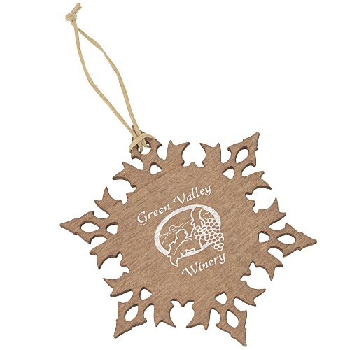 Snowflake Wood Photo Ornament Main Image