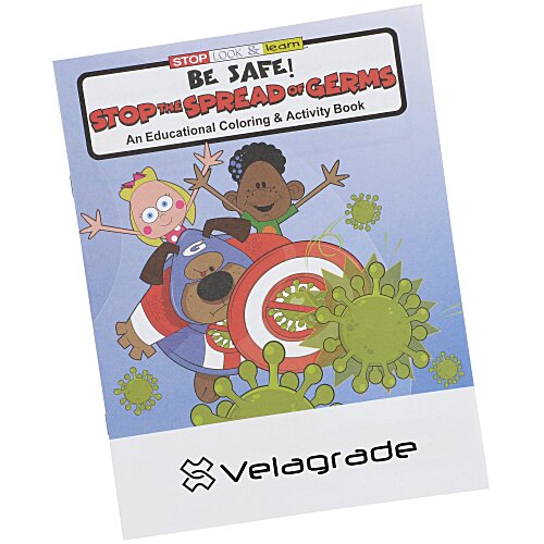 Stop The Spread of Germs Coloring Book Main Image
