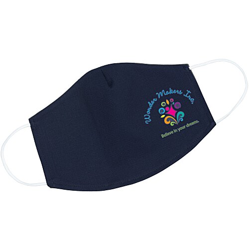 Brushed Cotton Twill Face Mask - Full Color Main Image