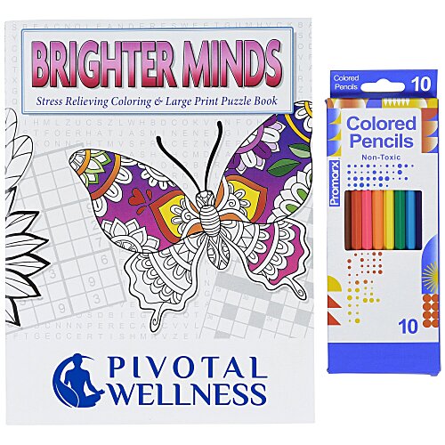 Brighter Minds Puzzle & Coloring Book - Set Main Image