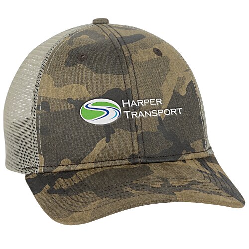 DRI DUCK Covert Camo Trucker Cap Main Image
