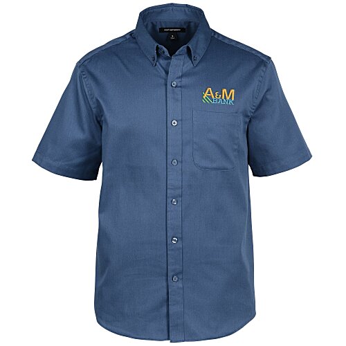 Stain Repel Short Sleeve Twill Shirt - Men's Main Image