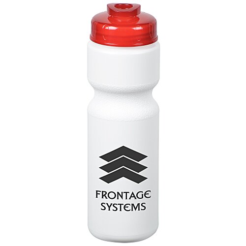 Sport Bottle with Flip Drink Lid - 28 oz - White Main Image