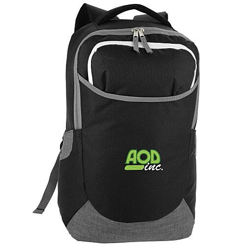 Maddox Laptop Backpack - Embroidered Main Image