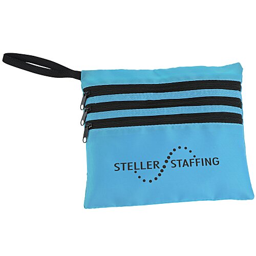 Neon Tri-Zip Travel Pouch Main Image