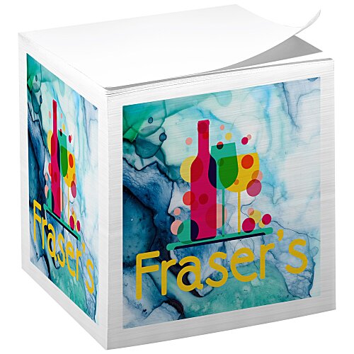 Post-it® Notes Cubes - 2-3/4" x 2-3/4" x 2-3/4" - White - Full Color Main Image