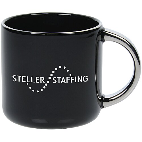 Minolo Coffee Mug - 14 oz. - Metallic Handle Main Image